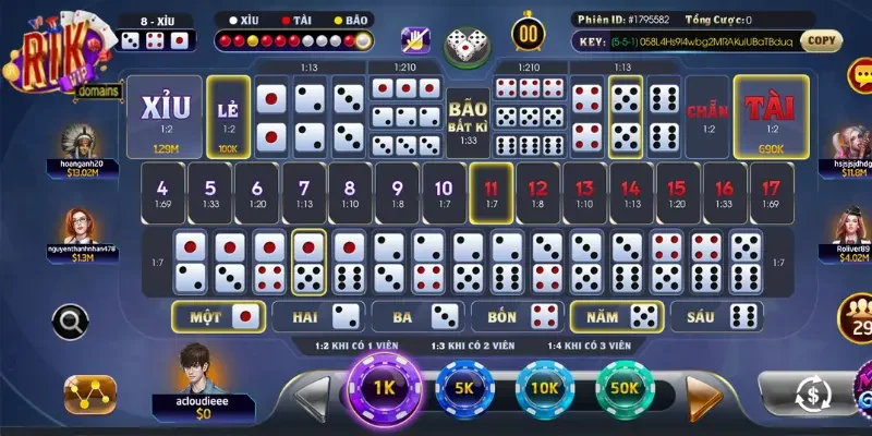 Game Sicbo hay còn được gọi là tài xỉu tại cổng game